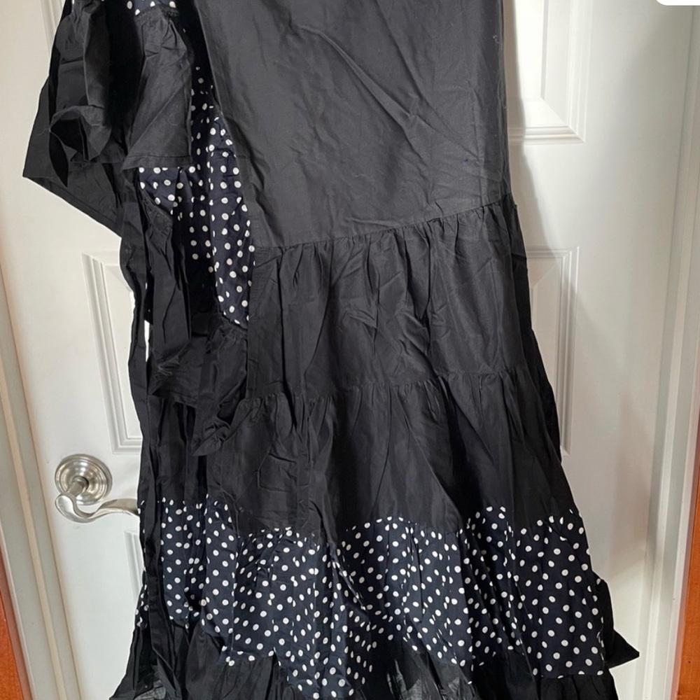 Black Polka Dot Flamenco skirt - Picture 4 of 4